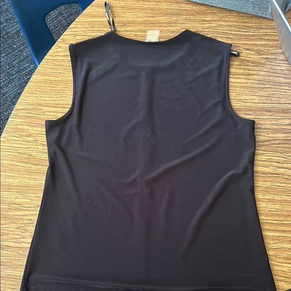 Anne Klein Black Fitted Tank Top - Picture 4 of 5